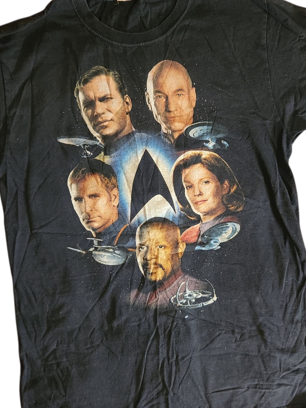 Star Trek Captains Legacy Graphic Black Men’s T-Shirt